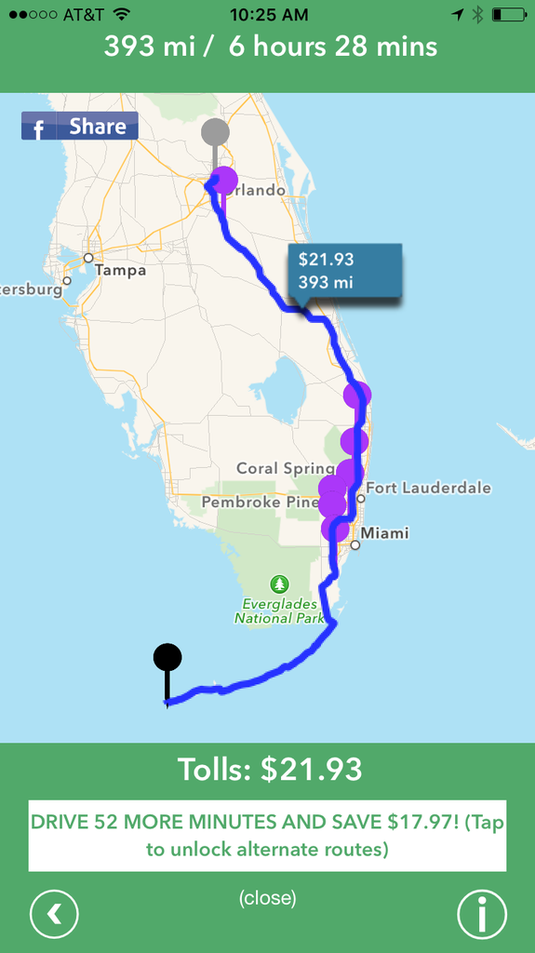 Florida Mileage Chart