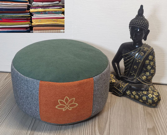 Meditationskissen & Yogakissen aus Möbelstoff, besonders robust und nachhaltig