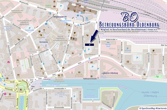 Karte Map Betreuungsbüro Oldenburg