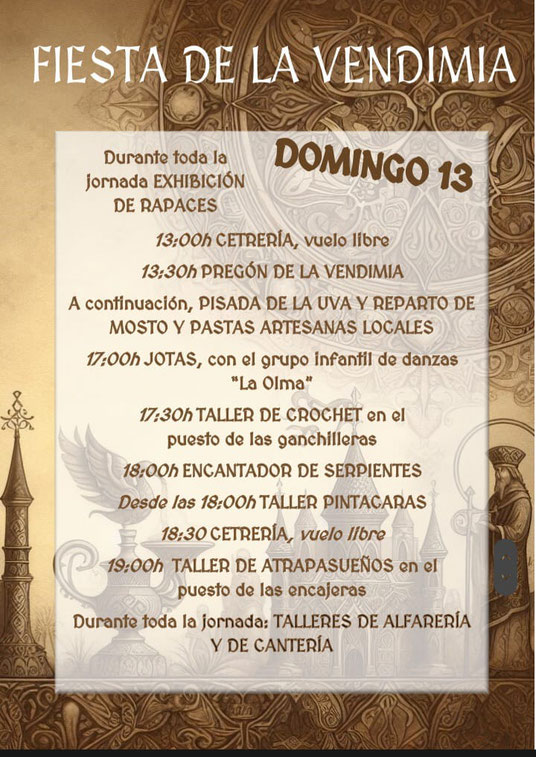 Programa mercado medieval Quintanilla de Onesimo