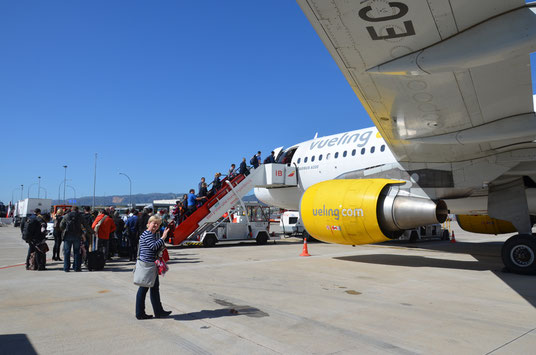 Gegen Mittag des nächsten Tages fliegen wir mit Vueling Airlines wieder zurück nach HH.