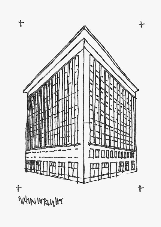 Wainwright Building sketched by Heidi Mergl Architect