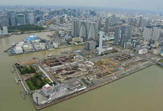 選手村建設現場