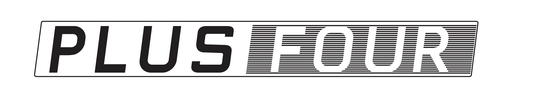 modernes Logo des New Plus Four