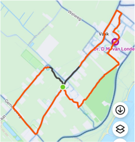 Wandelroute Varik bij laag water