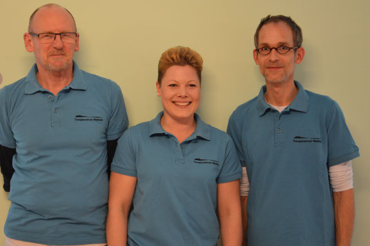 Lymphcoaches: Klaus Waldvogel, Stephanie Emter und Wilke Fahlbusch