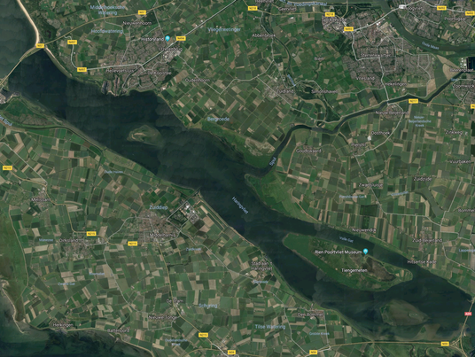 Map of Haringvliet - Spin fishing in Holland, Netherlands