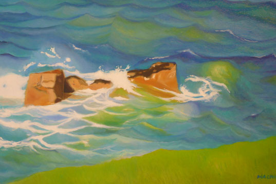 Wellen 40x30cm