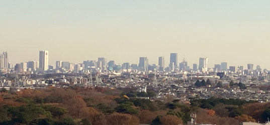 2025、感謝の締日(本社より都心を望む)