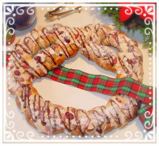 Xmasリース 編み込みパン Il Granoイル グラーノ発酵種研究所