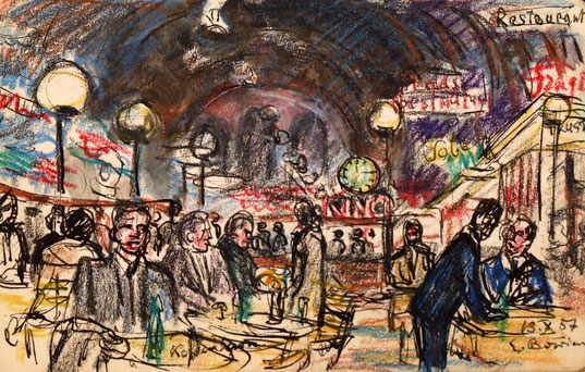 Erwin Bowien (1899 -1972): Travel impression. On his travels across Europe Bowien created thousands of sketches and drawings, snapshots of his life.