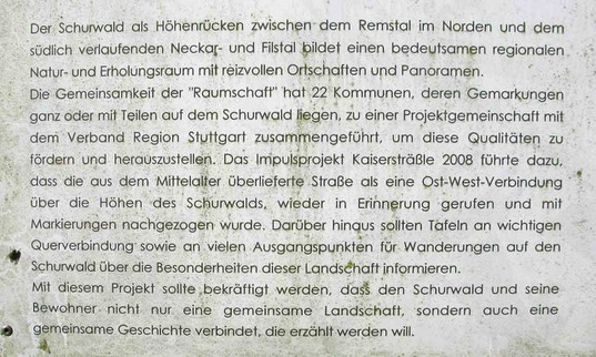© Traudi - Text: Infotafel im Schurwald bei Büchenbronn (Ebersbach an der Fils)