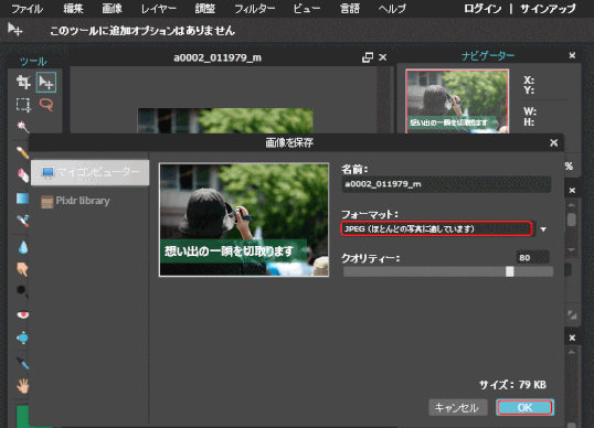 p30_11:JPEG 形式での保存