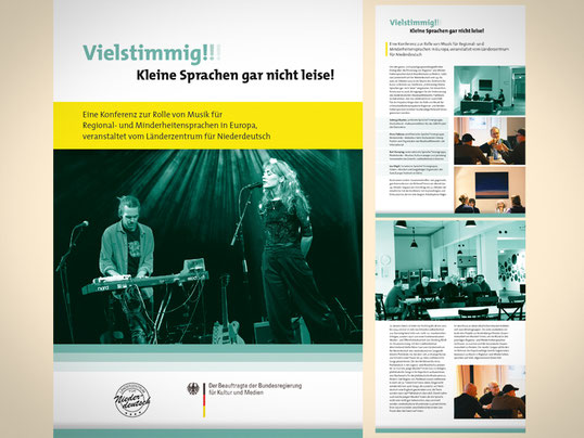 Konferenz-Broschüre für das Länderzentrum für Niederdeutsch in Bremen