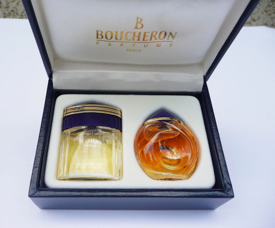 COFFRET DUO MINIATURES : BOUCHERON POUR HOMME  & POUR FEMME - COFFRET "TOI & MOI"