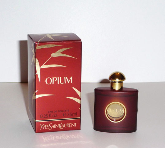 2014 - OPIUM EAU DE TOILETTE 7,5 ML - MINIATURE ET BOÎTE ENTIEREMENT RELOOKES