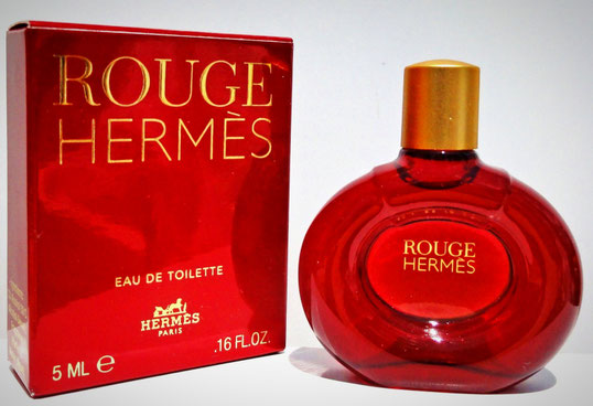 ROUGE HERMES - EAU DE TOILETTE 5 ML - MINIATURE EN VERRE TEINTE