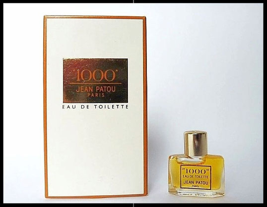 "1000"  DE JEAN PATOU - EAU DE TOILETTE  : A NOTER MINIATURE DIFFERENTE DE LA PRECEDENTE