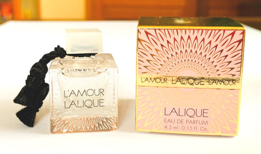 MINIATURE L'AMOUR LALIQUE, PRESENTEE SEULE : EAU DE PARFUM 4,5 ML