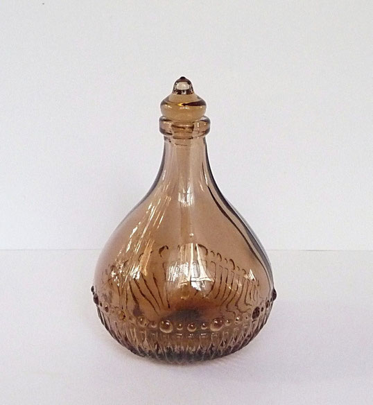 FLACON A PARFUM AVEC BOUCHON EN VERRE - TIGE EN VERRE A L'INTERIEUR
