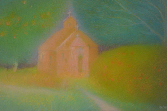 A little church in the woods 42.5cmx52.5cm