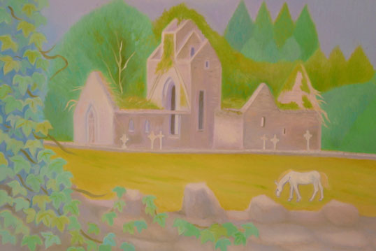 A little churchyard 50x40cm (sold)