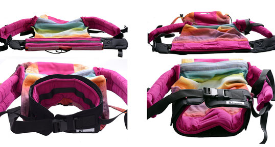 Huckepack hipbelt extention to convert an Onbuhimo to a SSC babycarrier, many colour available