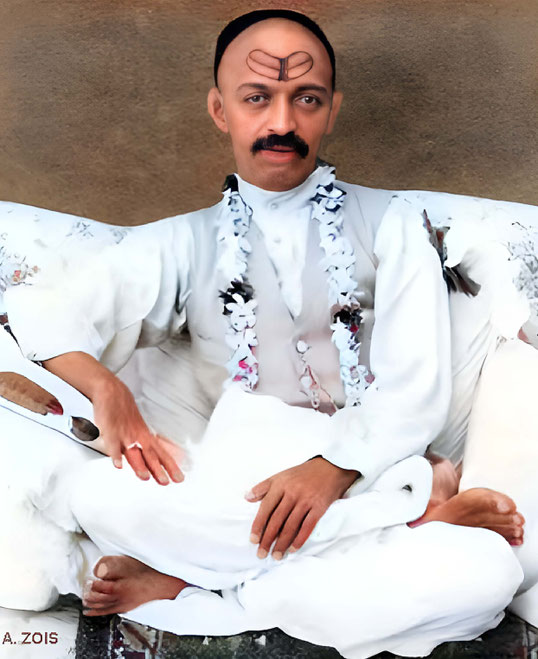 Perfect Master Narayan Maharaj. Image enhanced & rendered by Anthony Zois.