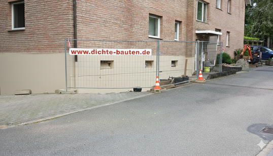 Kellerisolierung Baustellenansicht Köln
