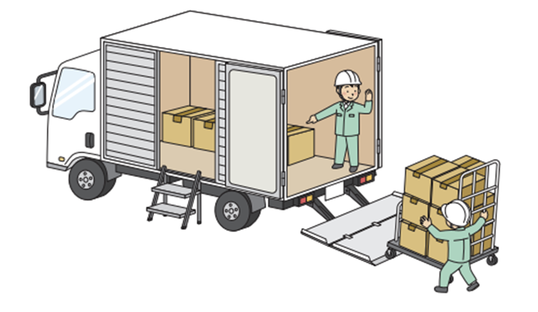 トラックでの荷役作業時における安全対策強化（令和5年10月から