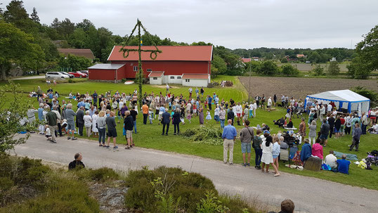 Midsommarfirande 2017. Foto: Lars Normark