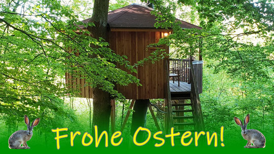 Baumhaus, Hasen, Ostern
