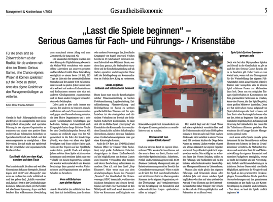 Artikel von Anton Dörig zum Thema Führung und der Notwendigkeit sie zu erneuern!