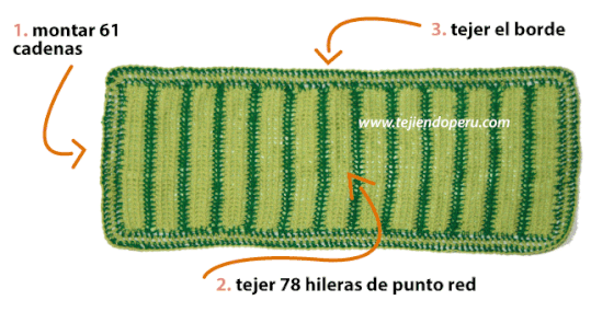 juego para baño tejido a crochet