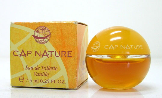 CAP NATURE - EAU DE TOILETTE VANILLE 7,5 ML - FLACON FORME BOULE : MINIATURE IDENTIQUE A LA PHOTO PRECEDENTE