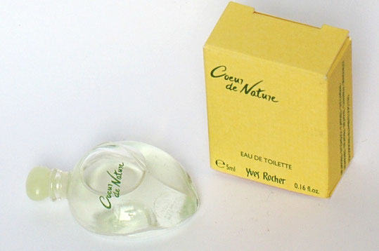 COEUR DE NATURE : EAU DE TOILETTE 5 ML - MINIATURE EN FORME DE FEUILLE