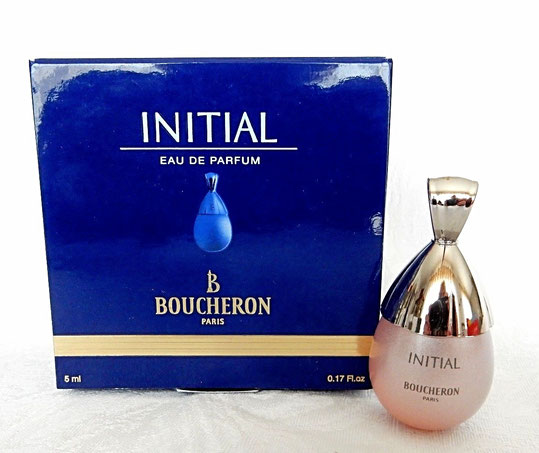 BOUCHERON - INITIAL : MINIATURE EN FORME DE PERLE, EAU DE PARFUM 5 ML, DANS BOÎTE A RABAT