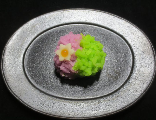 錫の花形水仙文様　菓子器 錫の花形水仙文様 菓子器