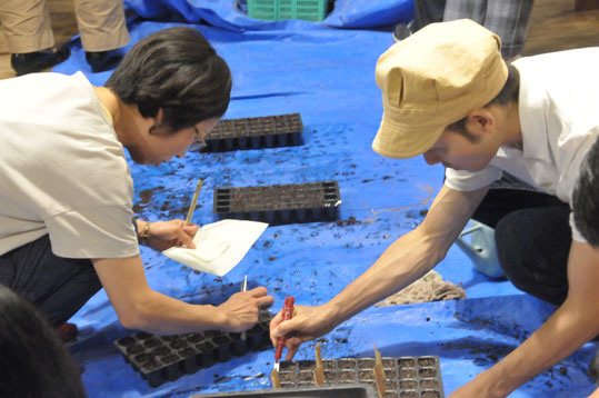 野菜作り教室　カフェスロー　自然栽培　農業体験　固定種