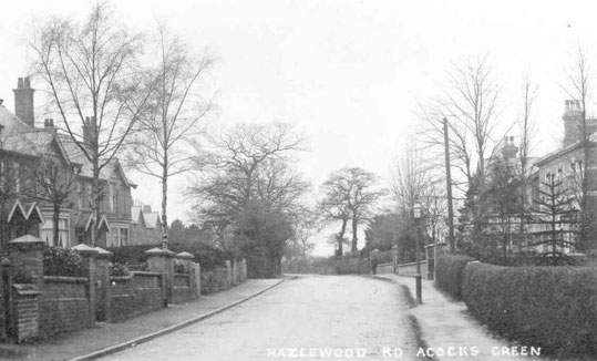 Around 1904, showing number 25, Hazelwood House, on the right