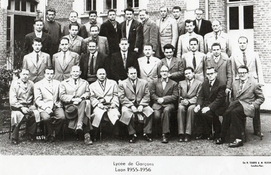 photo de classe Laon 1956 profs