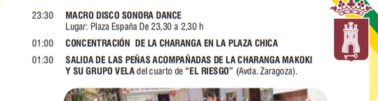 Fiestas de San Roque y San Ezequiel en ALFARO Programa