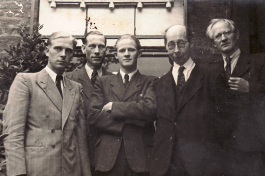 Hanns Heinen at the founding conference of the Rhineland-Westphalian Writers' Association 1946 in Lobberich