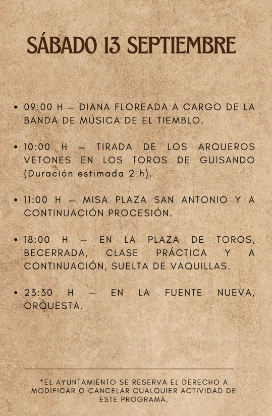Jornadas Medievales y Los Toros de Guisando en El Tiemblo
