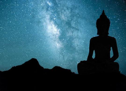 Buddha, Karma, vergangene Inkarnationen, Sterne, Himmel, Astrologie