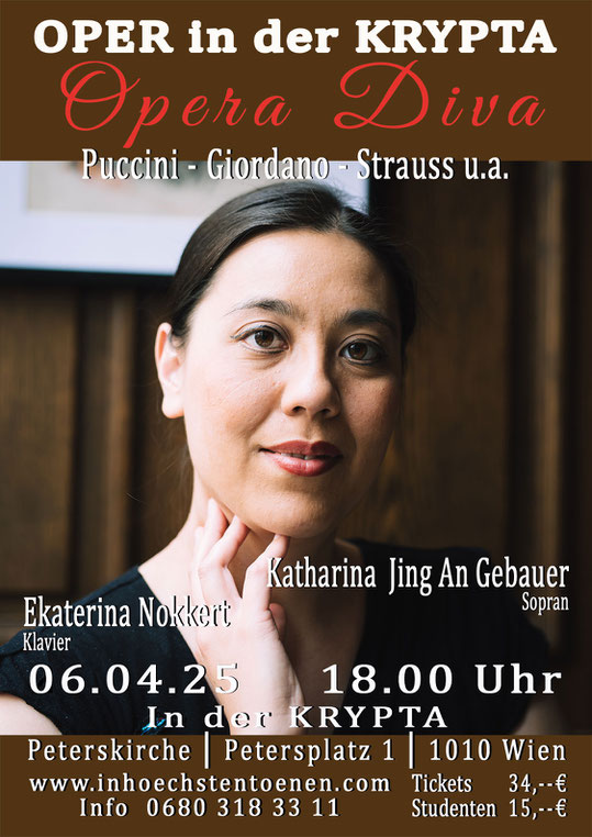 Opera Diva - Puccini, Giordano, Strauss u.a. - Katharina Gebauer  in der KRYPTA