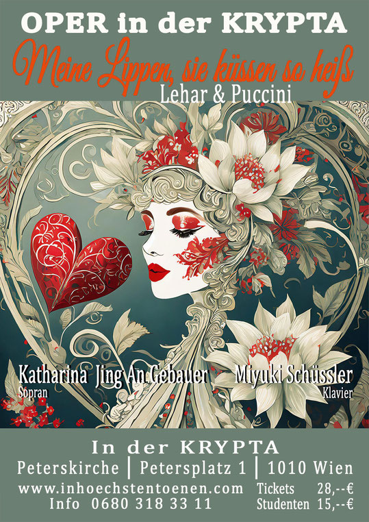 Meine Lippen, sie küssen so heiß - Lehár & Puccini - Katharina Gebauer  in der KRYPTA