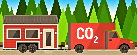 LKW mit Tiny House