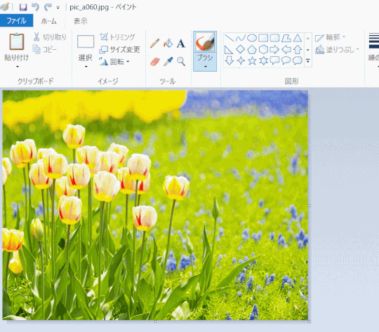 jdgPA4_16：トリミングする画像を開く