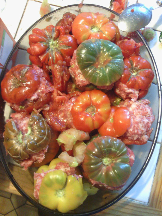 Tomates farcies du 31 aout 2013
